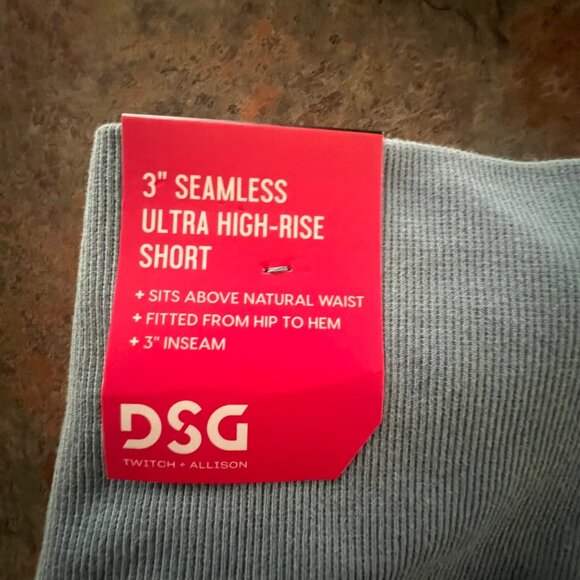 DSG Womens Seamless Ultra High-Rise‎ Shorts, XL, Blue - Picture 5 of 8